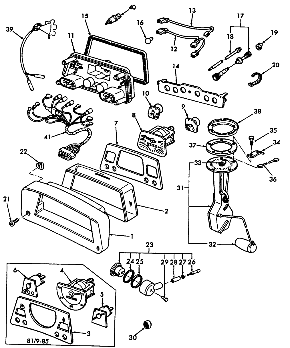 12A01 INSTRUMENT CLUSTER ASSEMBLY & RELATED PARTS