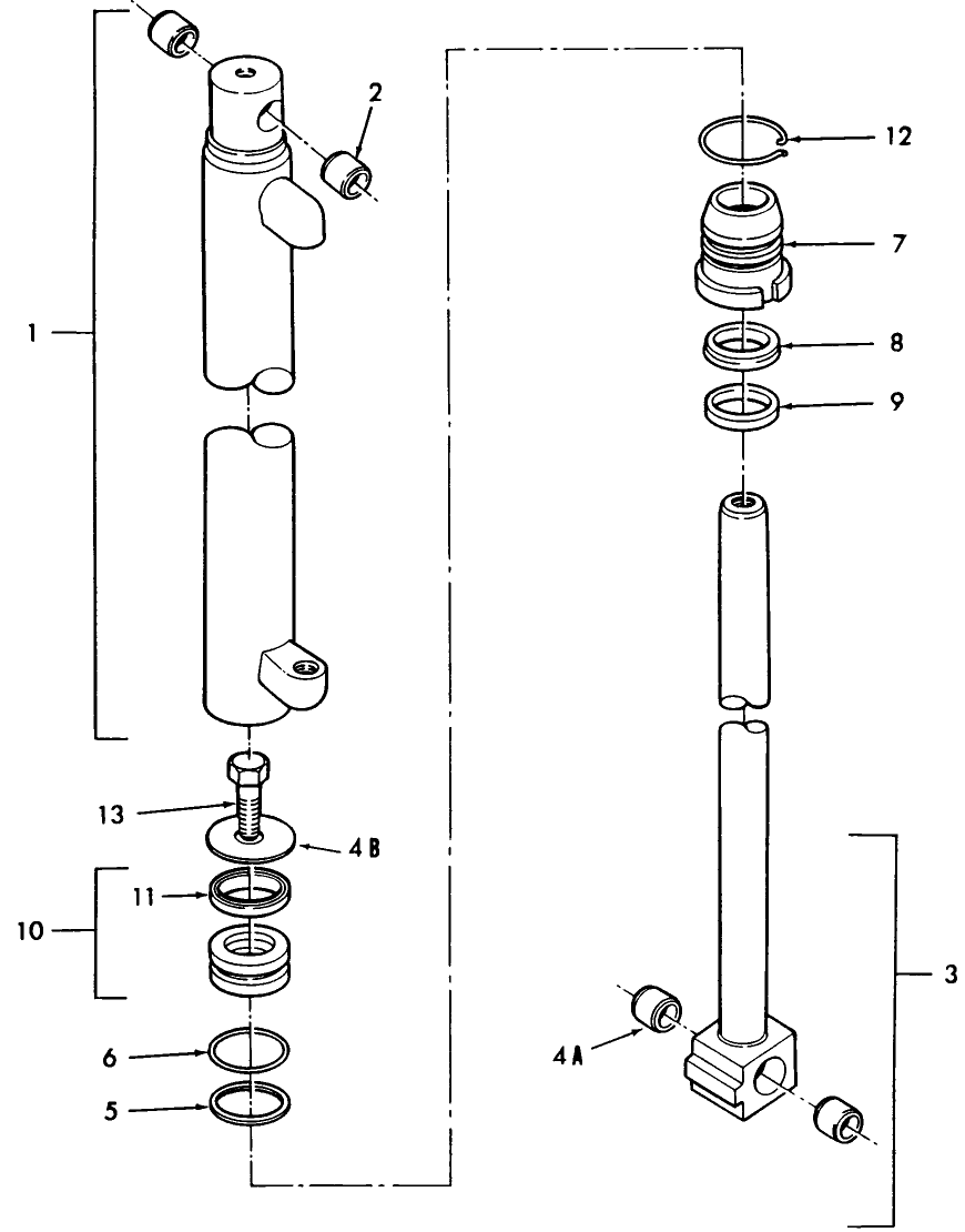 18C03 CYLINDER ASSEMBLY, BUCKET, 3500, 4500 LB.