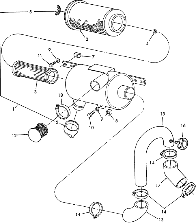 09G01 AIR CLEANER ASSEMBLY FOR NON-EMISSIONIZED ENGINE (12-88/4-98)