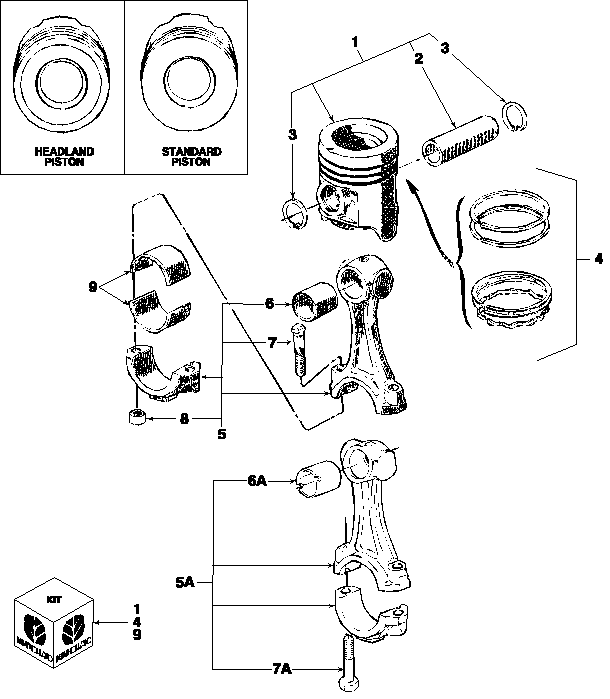 06D02 PISTONS & CONNECTING RODS, DIESEL