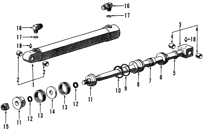 18C02 BUCKET CYLINDER ASSEMBLY