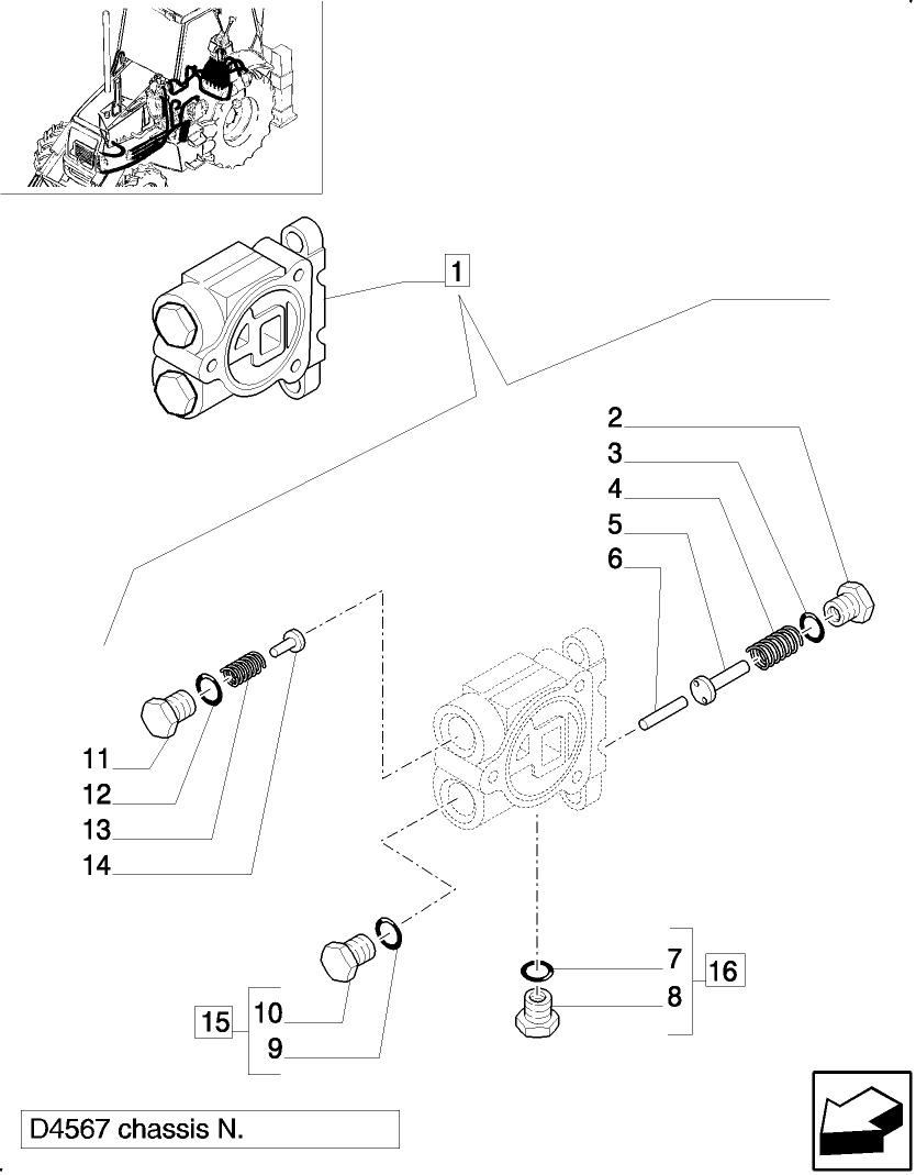 1.82.6/  D(01) HYDRAULIC SYSTEM PIPING