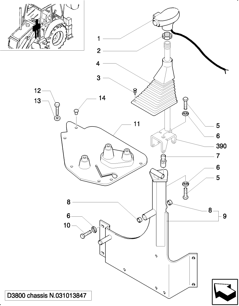 1.82.7(01) FRONT CONTROL VALVE SUPPORT AND TRANSMISSIONS