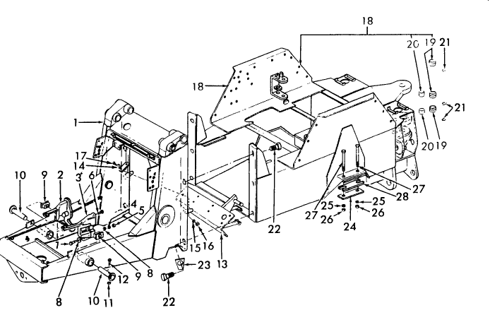 15A02 FRONT & REAR FRAME ASSEMBLY & RELATED PARTS - 7500 - 75