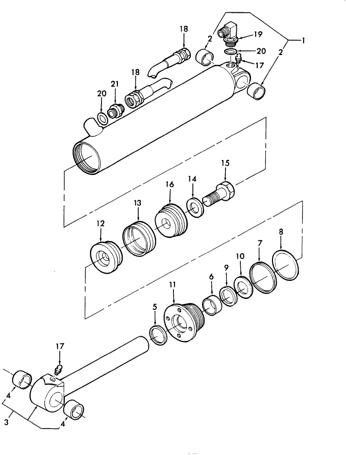 19H08A CROWD CYLINDER ASSEMBLY - 755B - 11-88