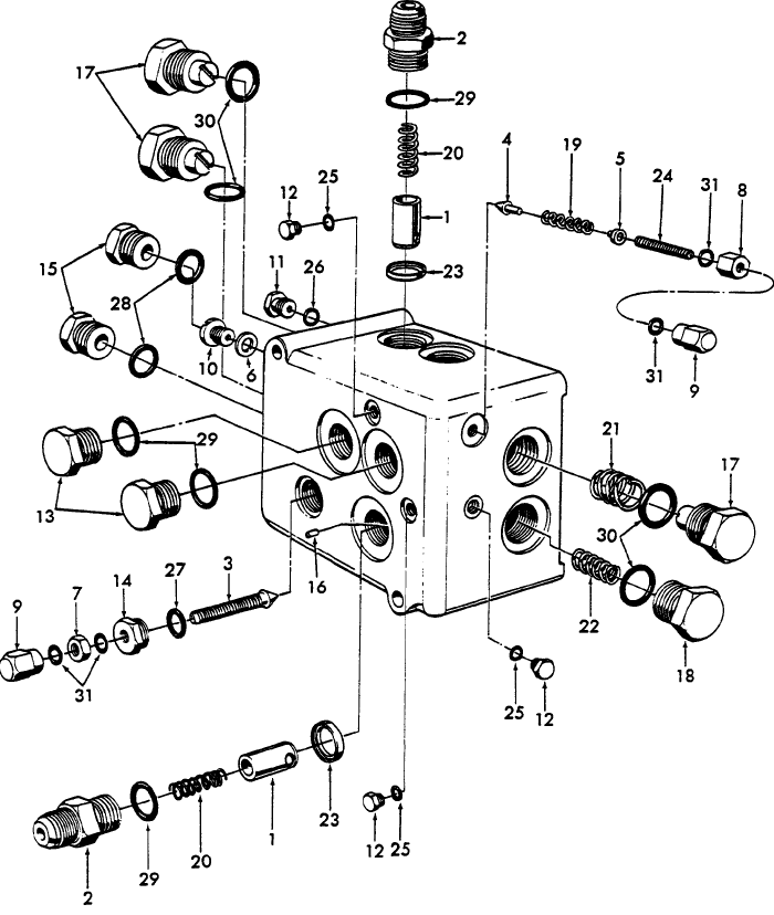 05A01 HYDRAULIC CONTROL VALVE ASSEMBLY (74/3-75)