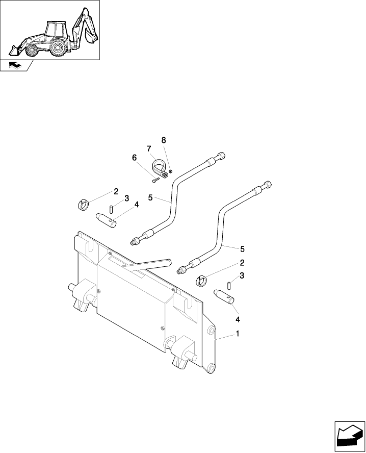 734(01) FRONT MECHANICAL QUICK-COUPLING