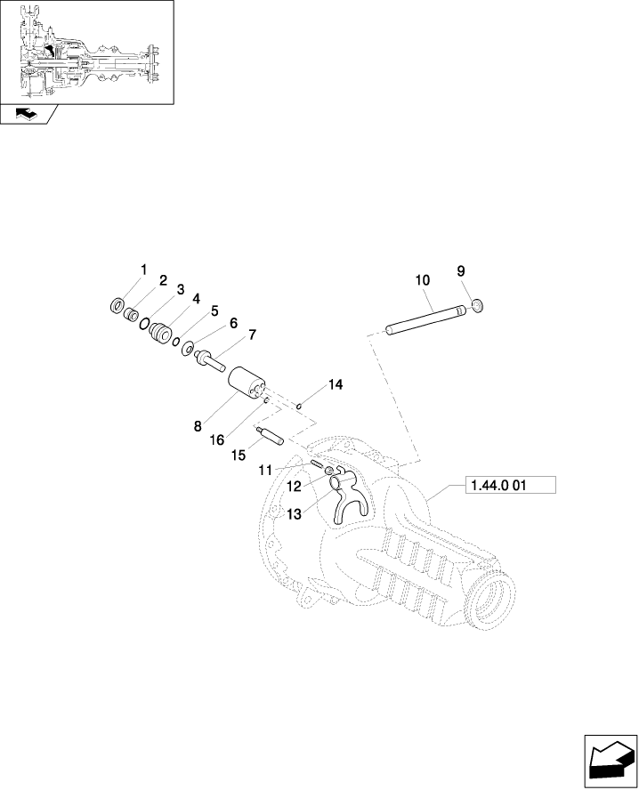 1.44.0(04) REAR AXLE (POWER-SHIFT)