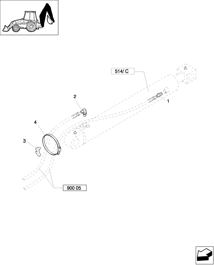 900(07) LONG DIPPER - HYDRAULIC SYSTEM