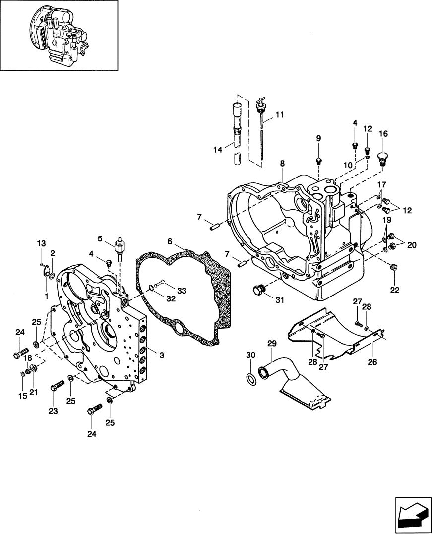 03.28.0/ 1B GEARBOX, HOUSING - POWERSHIFT