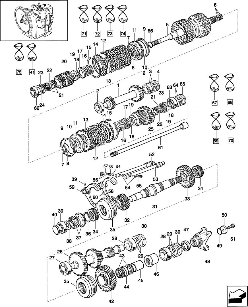 03.28.0/ 0C(01) GEARBOX - POWERSHUTTLE