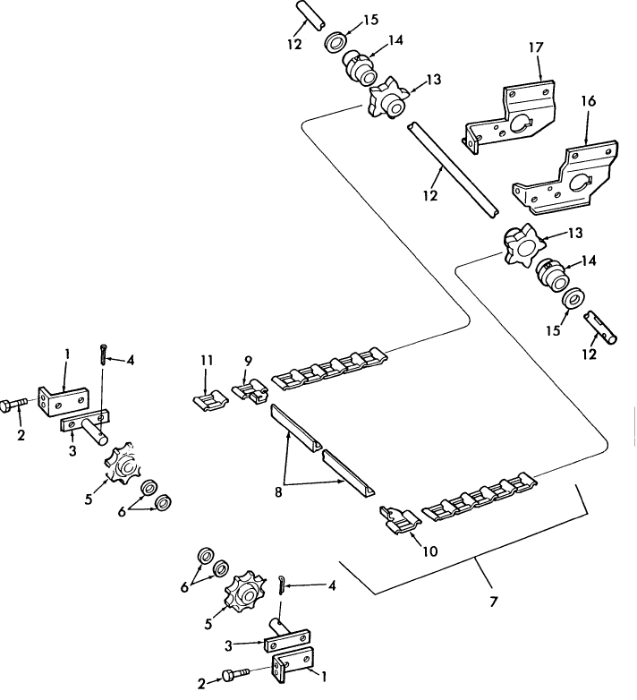 005 APRON CHAIN & DRIVES