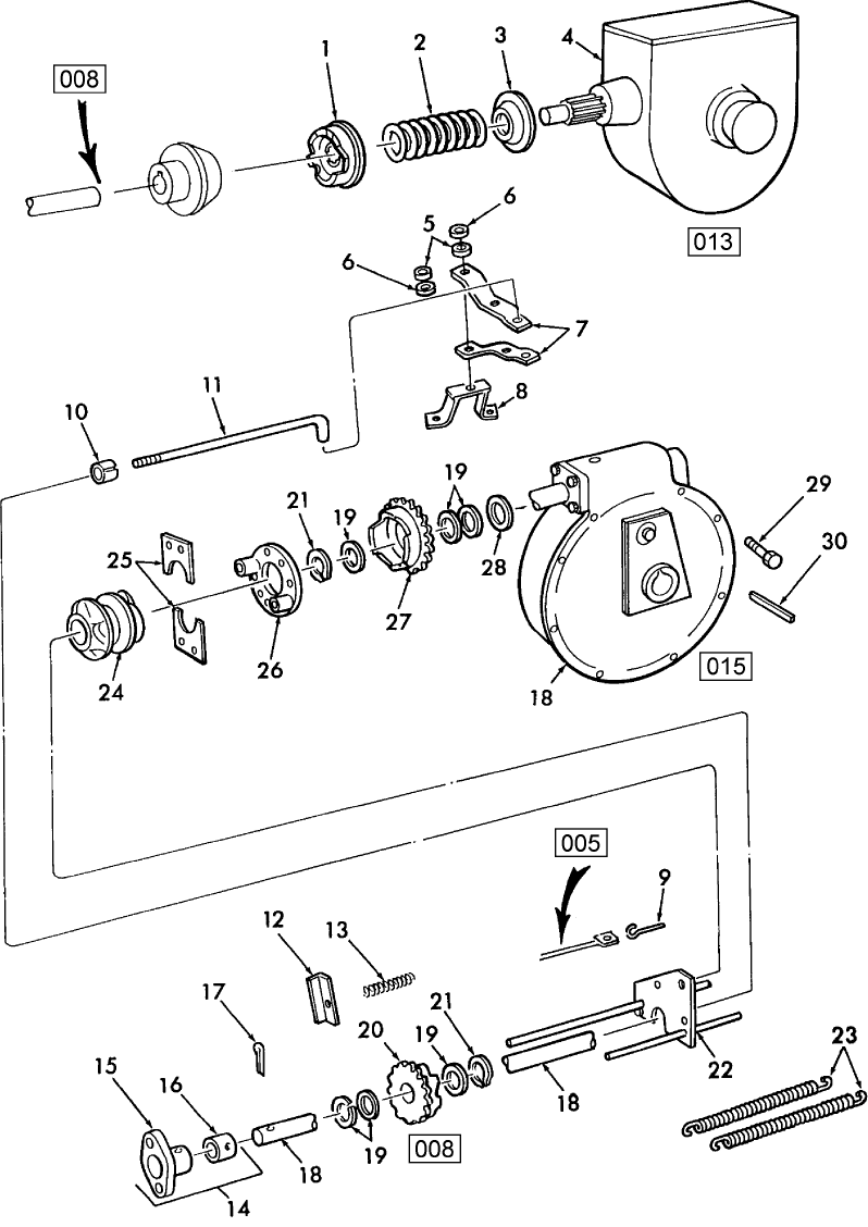 009 STANDARD APRON DRIVE, REAR DRIVE