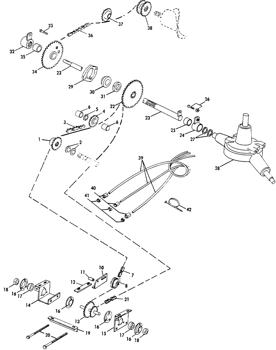 016 GEARBOX & TRANSFER AUGER DRIVE, 540 & 1,000 RPM, BSN 290243