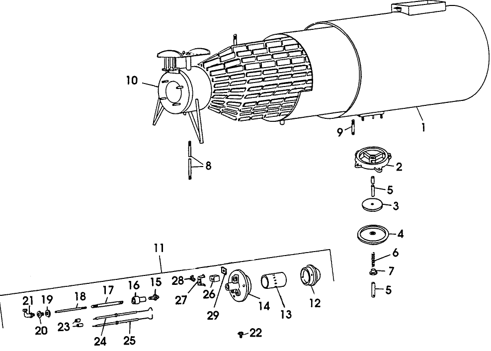 004 HEAT EXCHANGER & BURNER HEAD GROUP