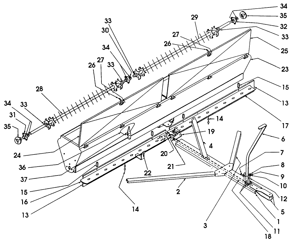 001 FERTILIZER SPREADER PARTS - 802, 102