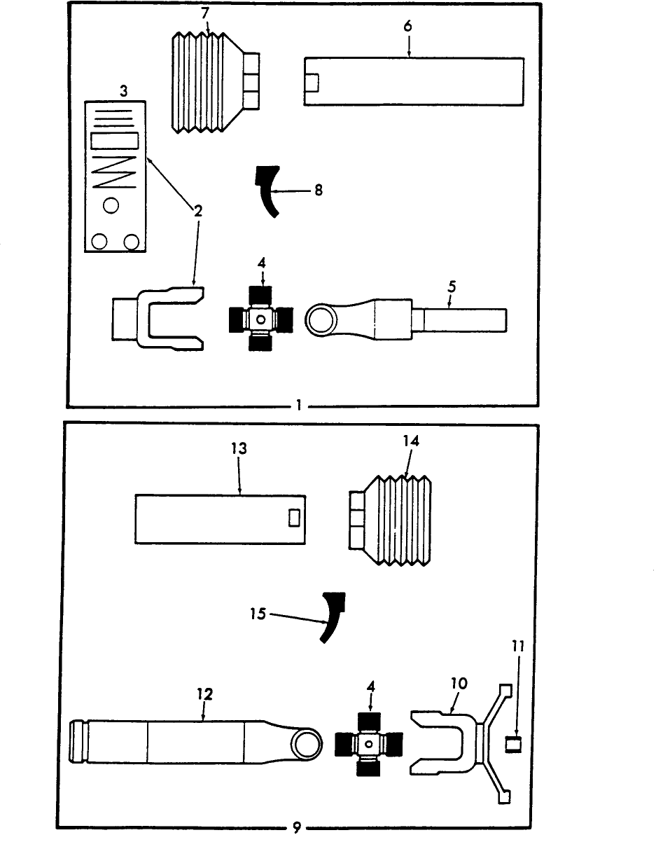 004 DRIVELINE, 9606368,9606369,9606370 & 9606371