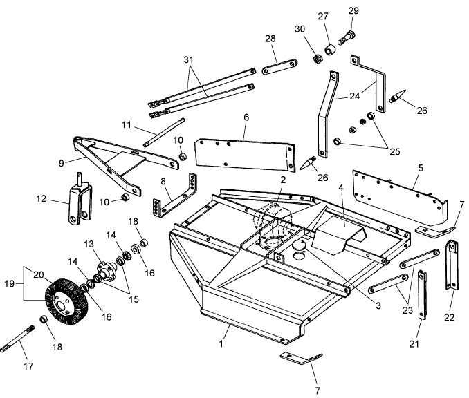 009 MOUNTED MOWER THREE POINT HITCH - 72