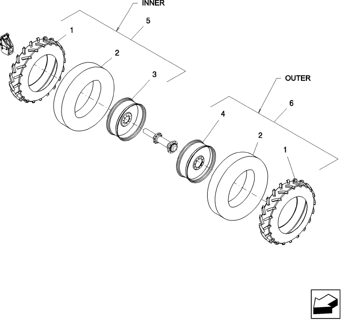 D.13.B(09) REAR TIRES - DUALS