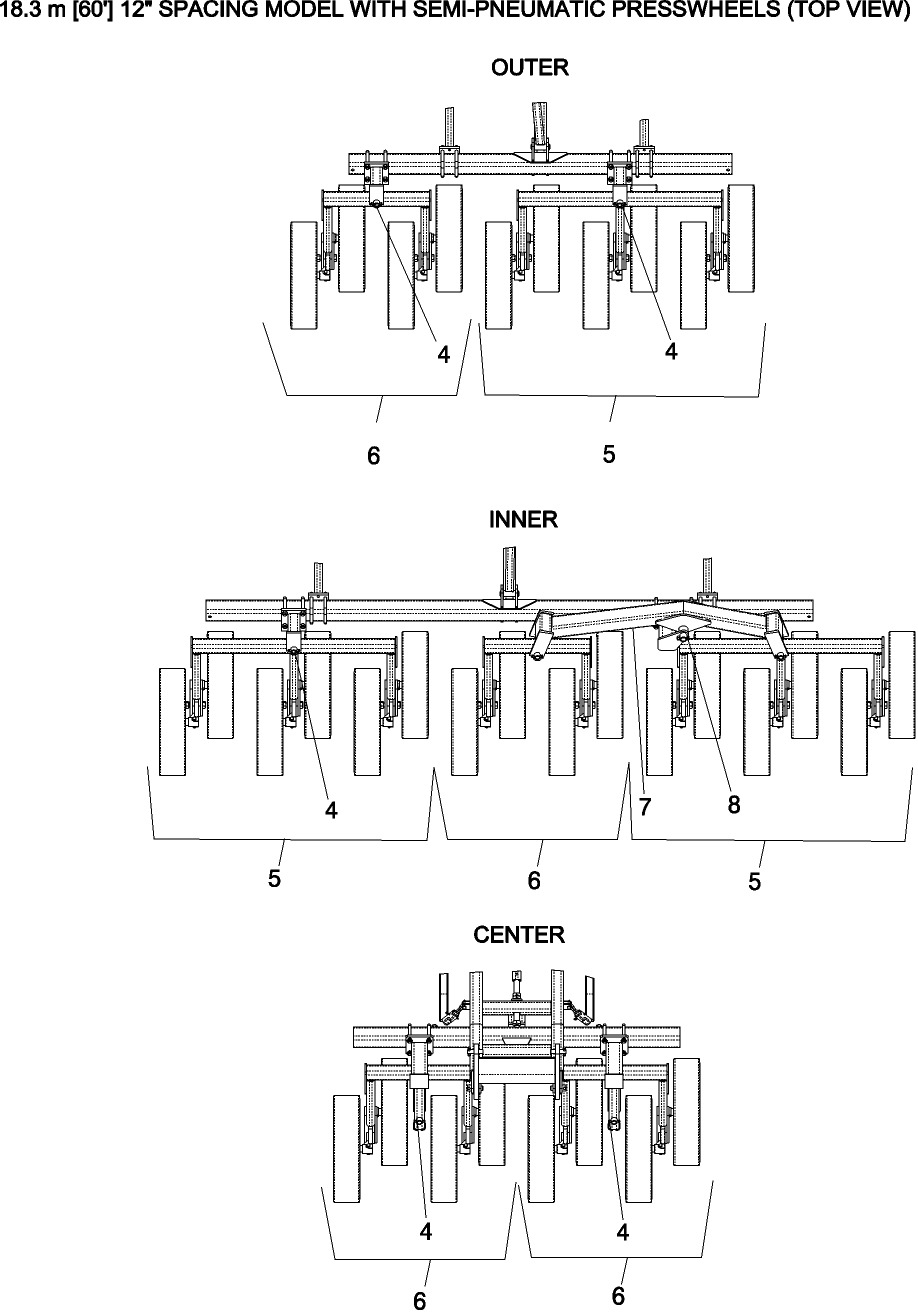 06.220.1 LAYOUT, PRESSWHEELS 18.3 M 60' - 12" SPACING