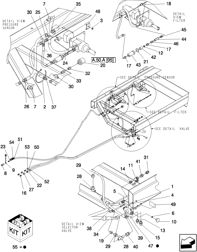 A.10.A(05) MAIN FRAME HYDRAULICS - VARIABLE DRIVE