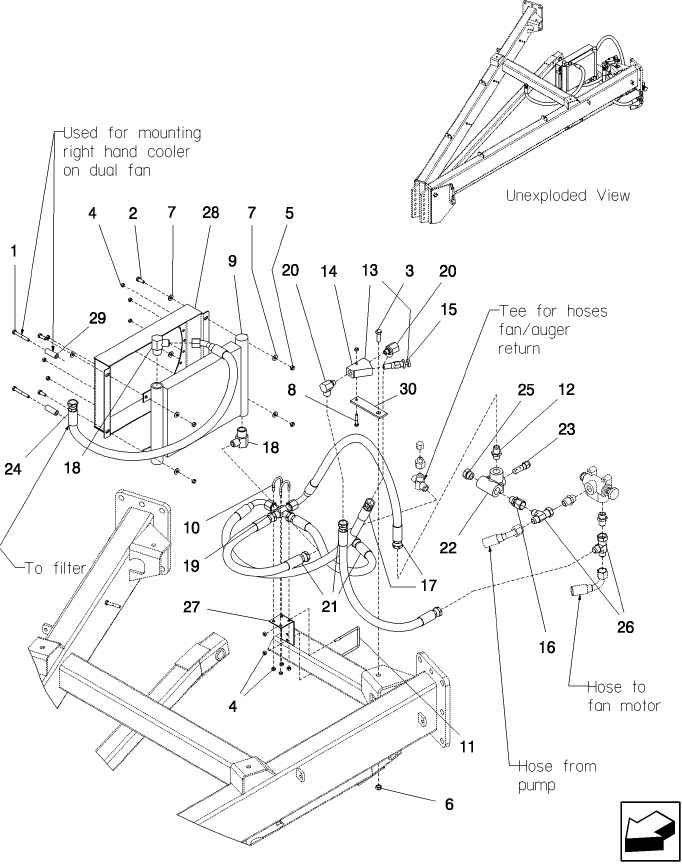 B.90.A(03) PTO OPTION - COOLER MOUNT MECH