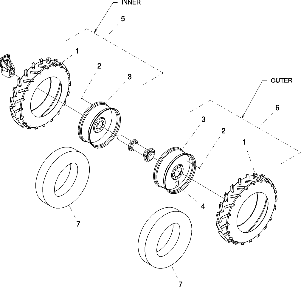 D.50.B(02) REAR TIRES - DUALS