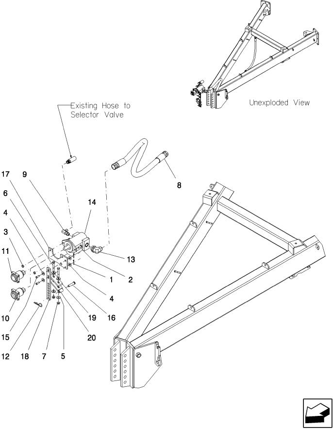 B.90.A(01) PTO OPTION - PUMP MOUNT