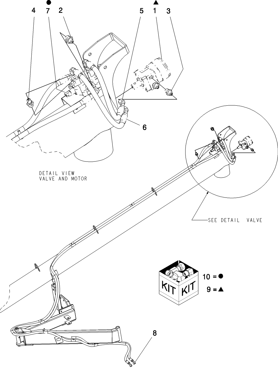 A.10.A(08) AUGER HYDRAULIC COMPONENTS (BSN PNL009042)