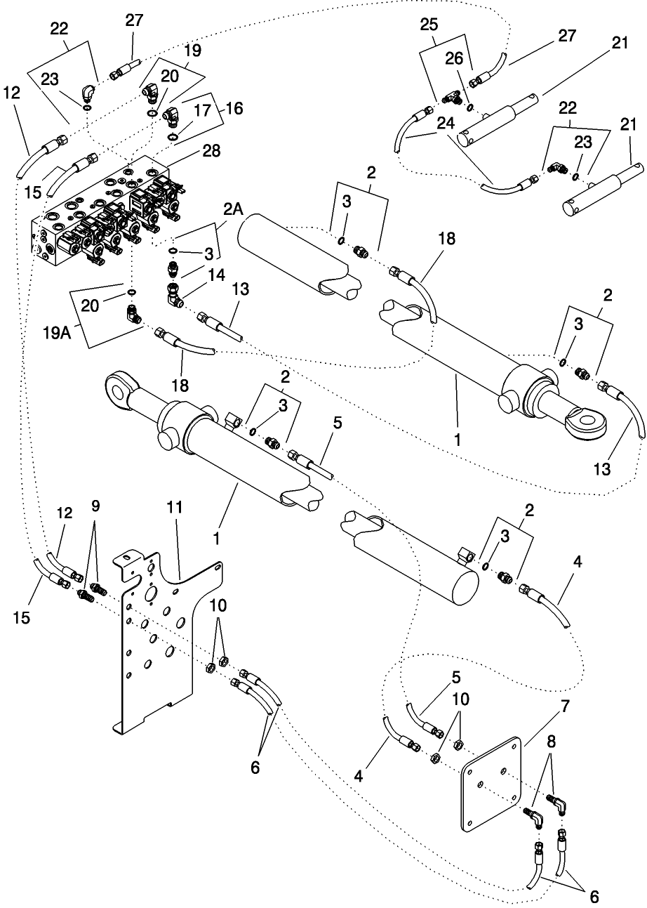 A.10.A(63) HYDRAULIC SYSTEM - TELESCOPING TONGUE (BSN PNL001199)