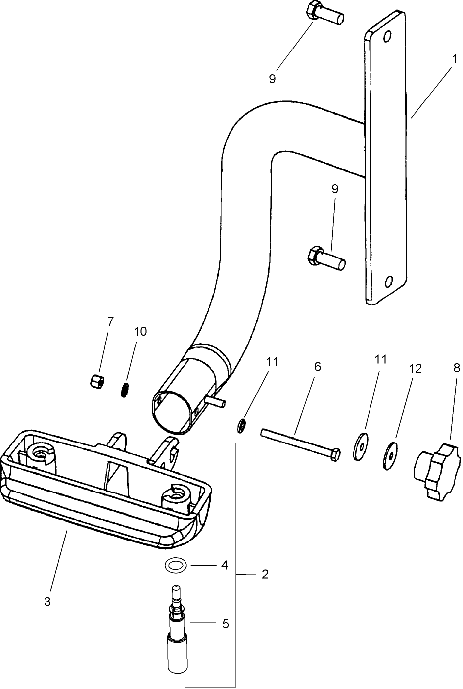 A.50.A(31) UNIVERSAL DISPLAY MOUNTING, 4 WHEEL DRIVE TRACTORS