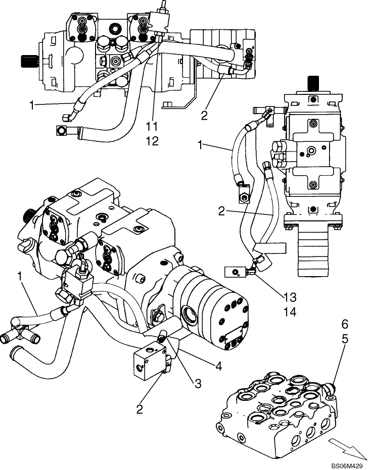 08-38 HYDRAULICS, STANDARD FLOW, TWO SPEED - MODELS WITH PILOT CONTROL