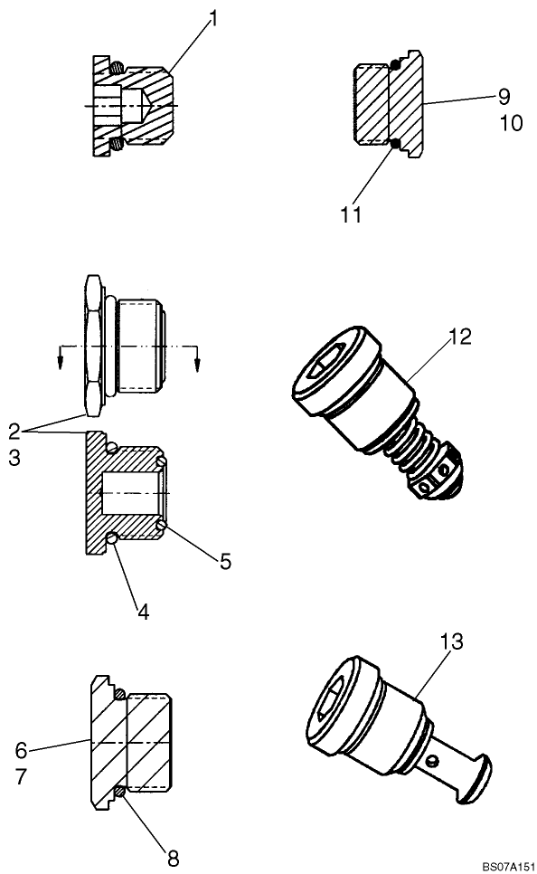 08-44 CONTROL VALVE, PLUGS AND VALVES