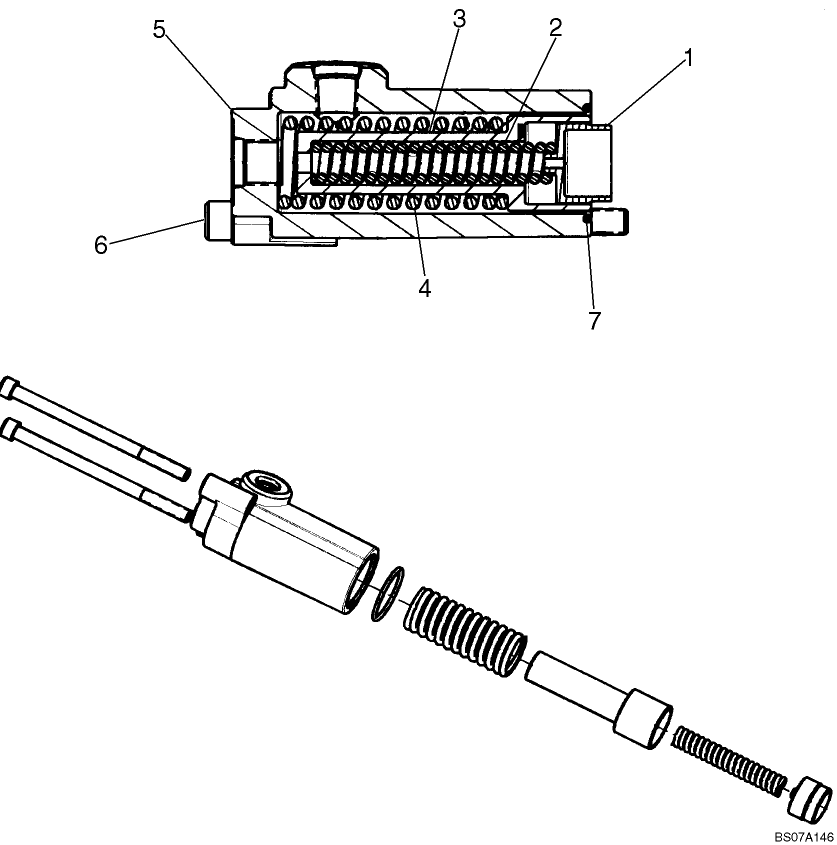 08-49 CONTROL VALVE, SPOOL END GROUP P. O.