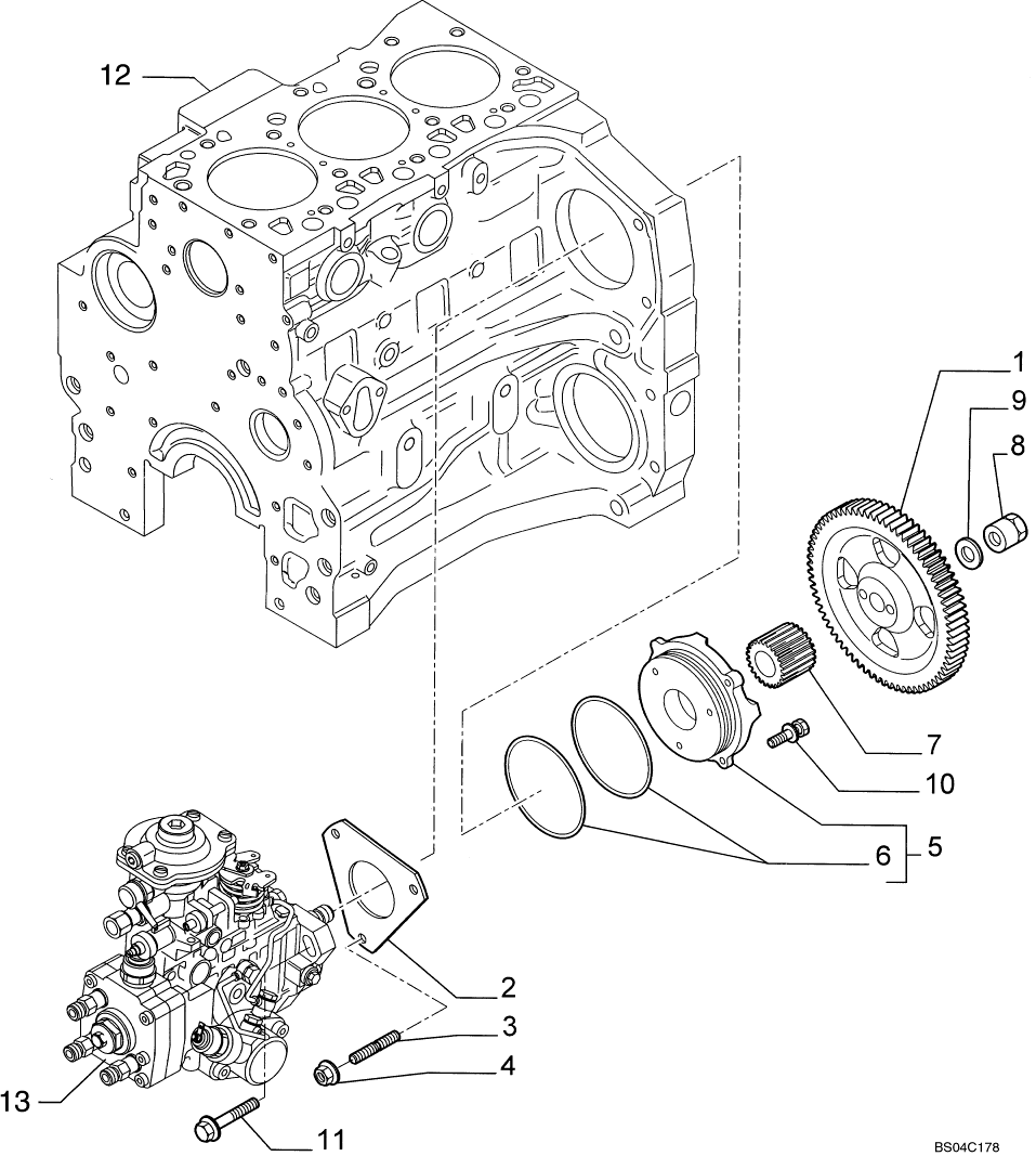 03-05 INJECTION PUMP - CONTROL; BSN L185 NA 1 SPD N8M465249, 2 SPD N8M465247, EU N8M467462; C185 N8M472597