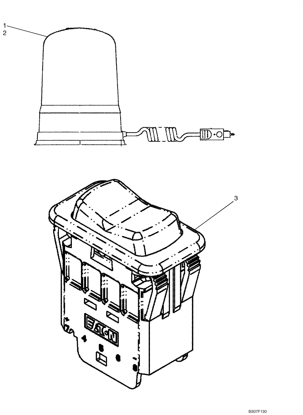 04-14A BEACON KIT, DELUXE CAB