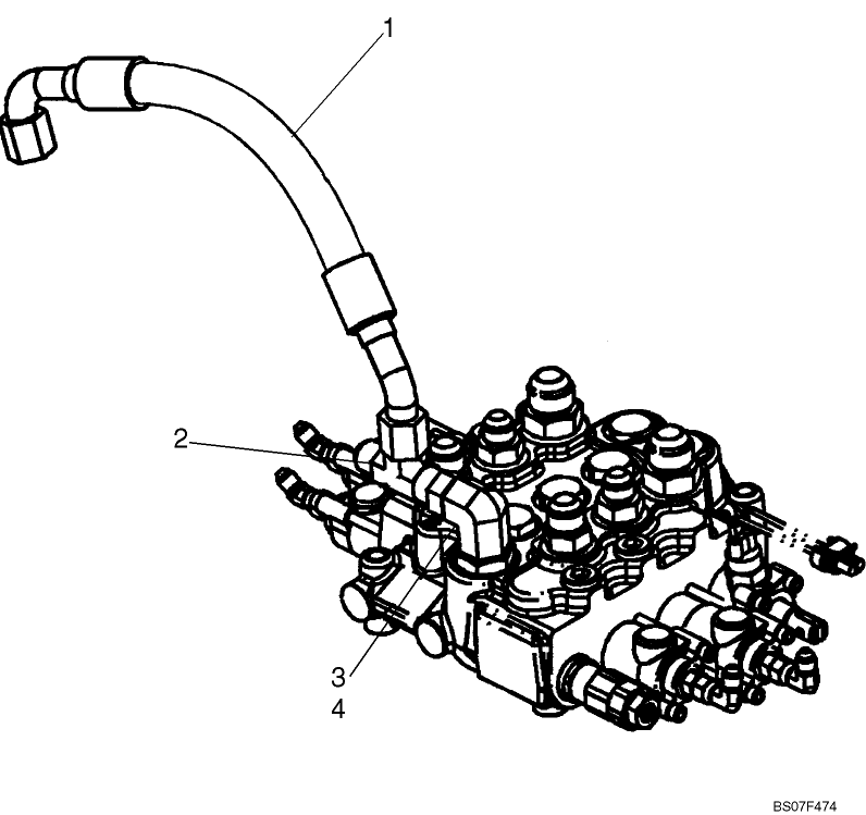 08-02D HYDRAULICS - CONTROL VALVE, MOUNT PLATE