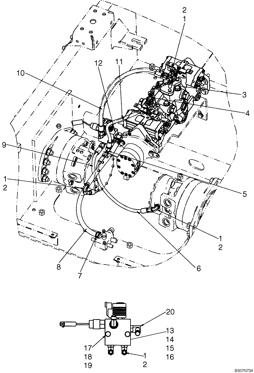 07-01B BRAKE SYSTEM - HYDRAULIC; ASN L185 NA 1 SPD N8M465249, 2 SPD N8M465247, EU N8M467462; C185 N8M472597