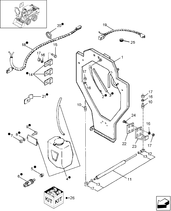 10.05.02 CAB ENCLOSURE KIT, DOOR ATTACHING & WIRING