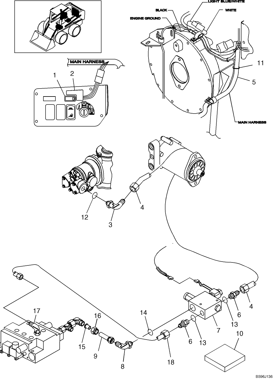 07.04.02(02) HIGH FLOW HYDRAULICS, ROCKER SWITCH ON IGNITION PANEL