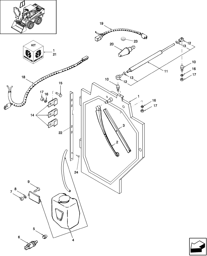 10.05.02 CAB ENCLOSURE KIT, DOOR ATTACHING & WIRING