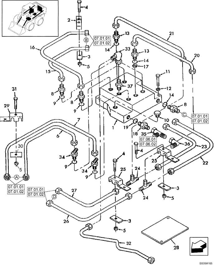 07.04.02 CONTROL VALVE HYDRAULICS, HIGH FL0W