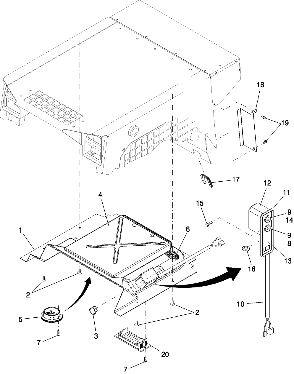 10.02.06 HEADLINER, CAB HEATER