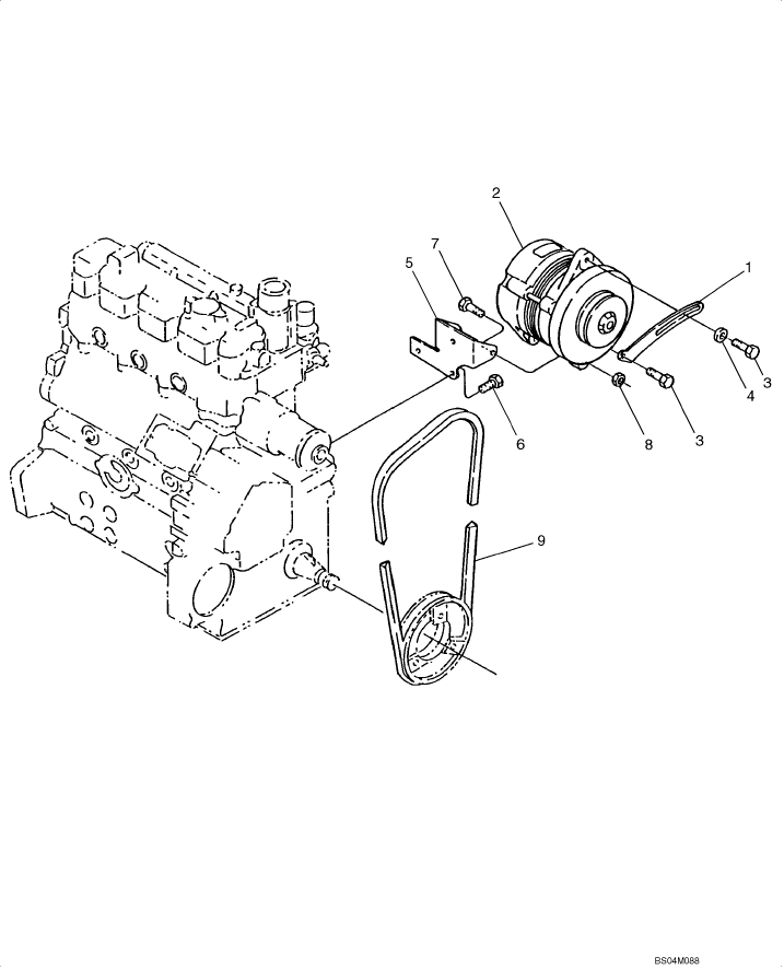 04-03 ALTERNATOR MOUNTING