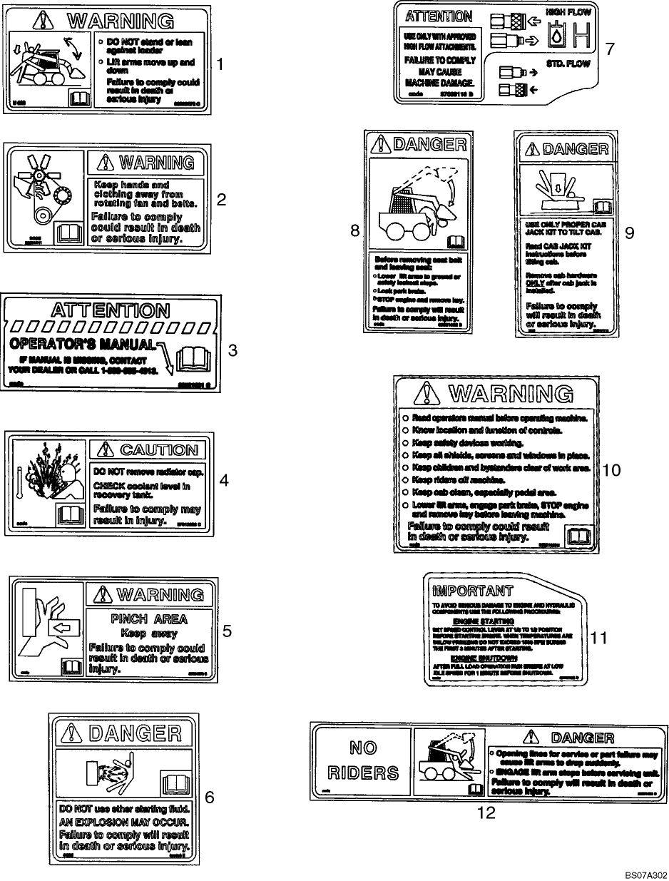 09-80 DECALS - BRAZILIAN PORTUGUESE, CANADIAN FRENCH, LATIN AMERICAN SPANISH
