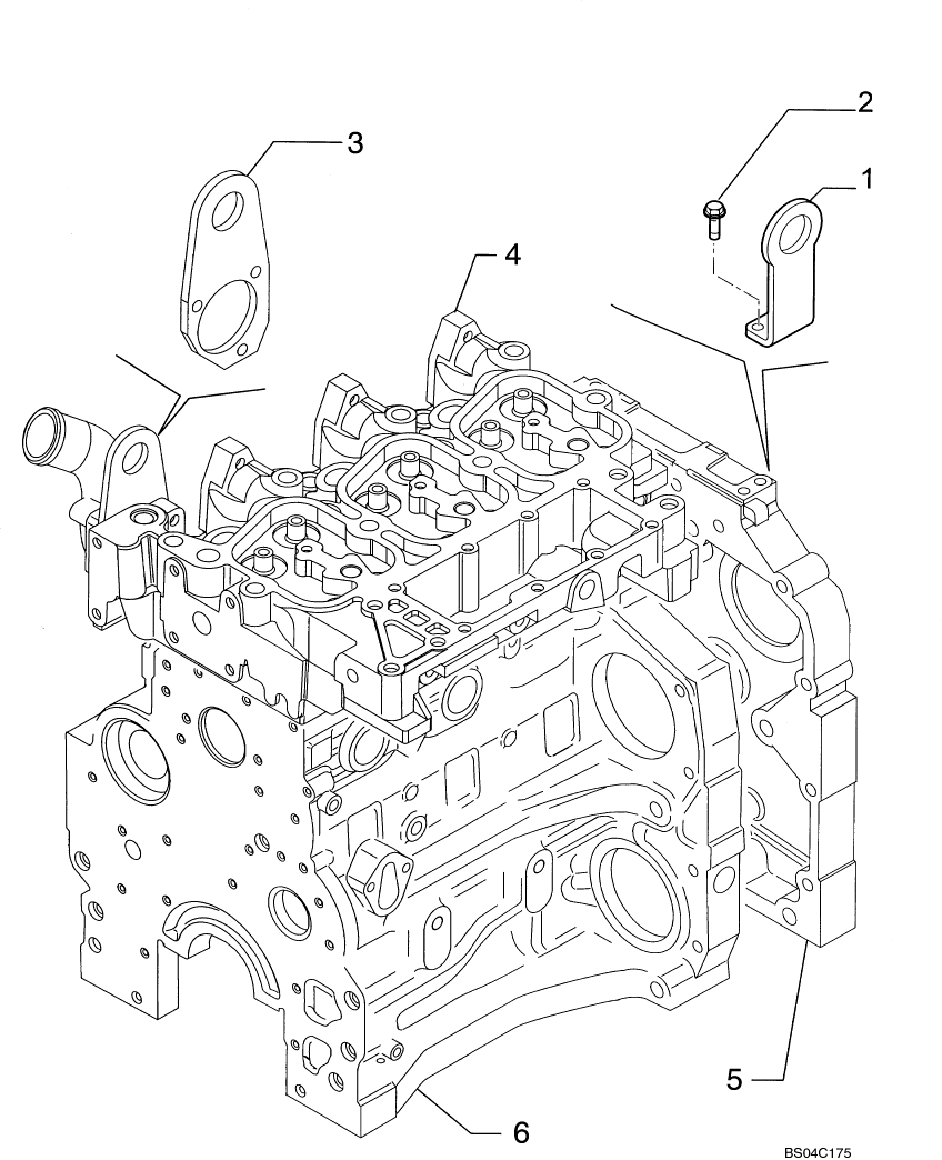 02-37 ENGINE - LIFT HOOK  BSN N8M464426