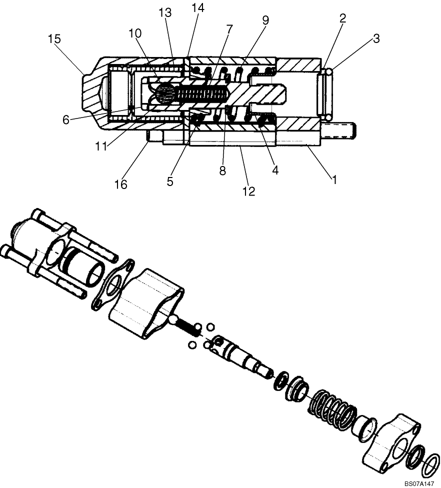 08-41 CONTROL VALVE - SPOOL END GROUP, DETENT