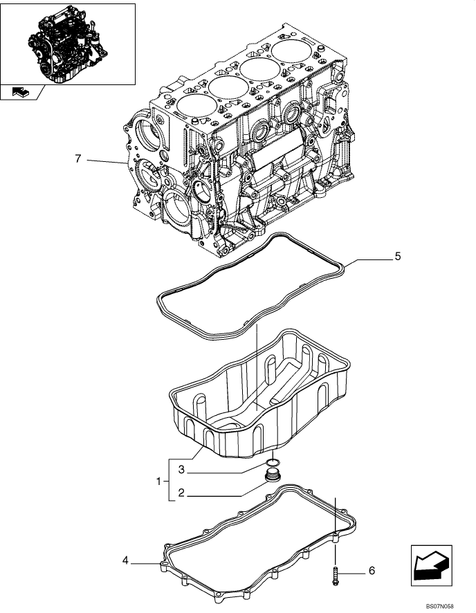 02-40 OIL SUMP & RELATED PARTS ASN N8M464426