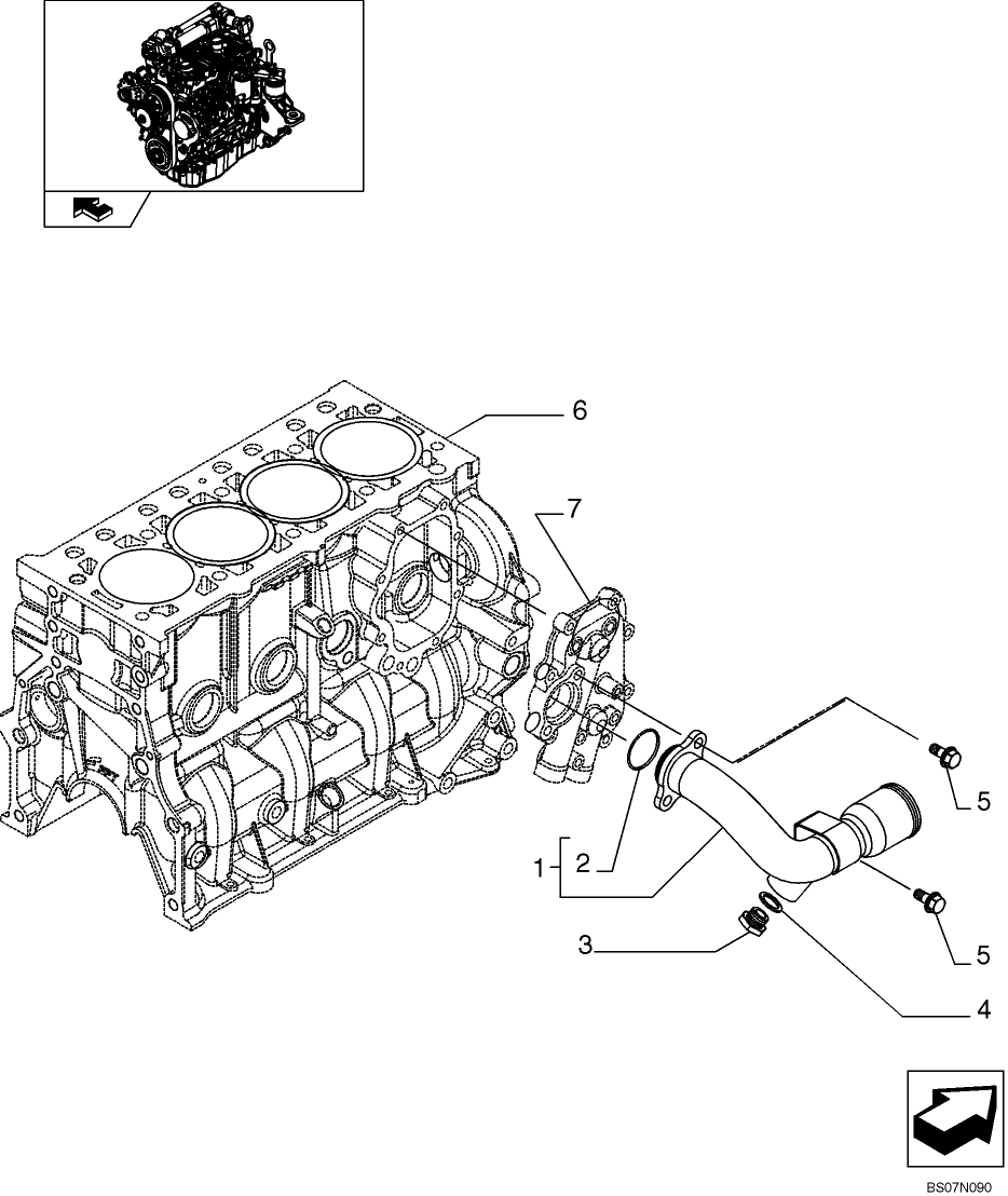 02-63 PIPING - ENGINE COOLING SYSTEM ASN N8M464426