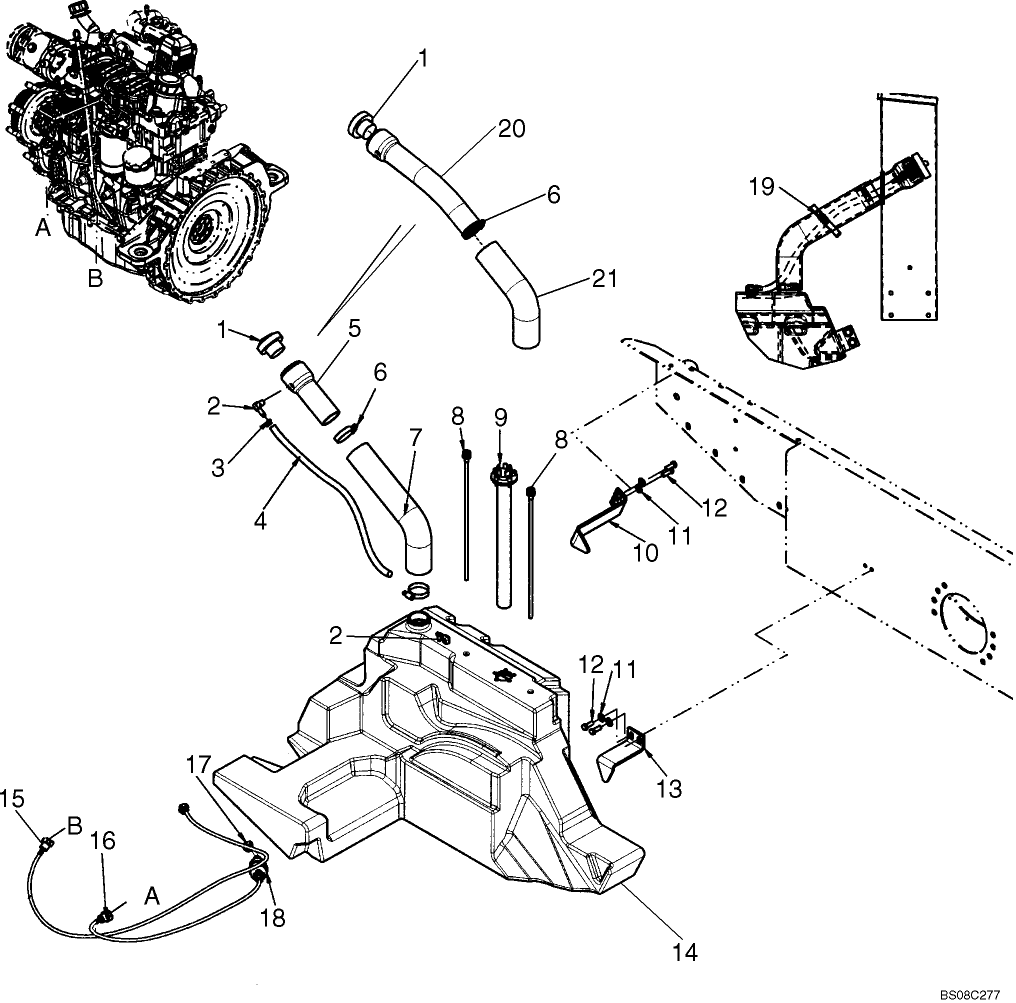 03-01A FUEL TANK; ASN L185 NA 1 SPD N8M465249, 2 SPD N8M465247, EU N8M467462; C185 N8M472597